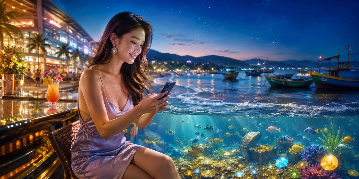 Khung cảnh bãi biển Mui Ne kết hợp giải trí casino di động